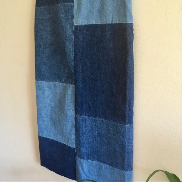 Zara Colourblock Denim Skirt - Picture 11 of 14